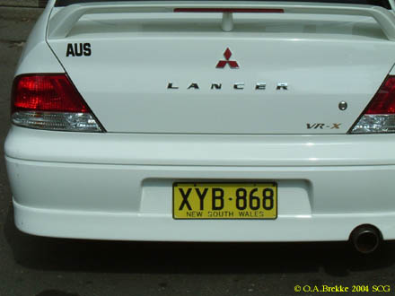 Australia New South Wales former normal series XYB·868.jpg (19 kB)