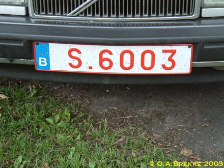 Belgium former normal series Euro front plate S.6003.jpg (42 kB)