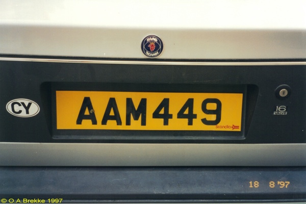 Cyprus normal series rear plate former style AAM 449.jpg (64 kB)