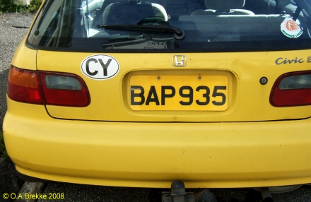 Cyprus normal series rear plate former style BAP 935.jpg (57 kB)
