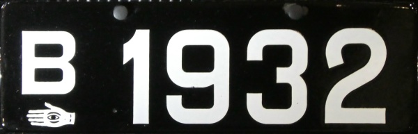 Denmark historically correct number plate close-up B 1932.jpg (64 kB)