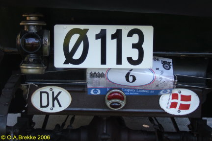Denmark historically correct number plate Ø 113.jpg (37 kB)