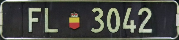 Liechtenstein normal series rear plate close-up FL 3042.jpg (46 kB)