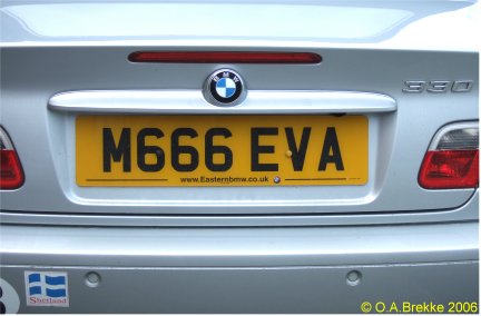 Great Britain former personalised series rear plate M666 EVA.jpg (25 kB)