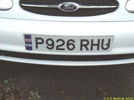 Great Britain former normal series front plate P926 RHU.jpg (19 kB)
