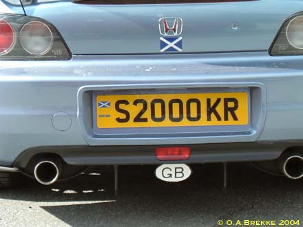 Great Britain former personalised series rear plate S2000KR.jpg (22 kB)