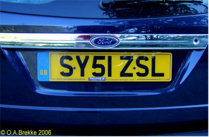Great Britain normal series rear plate former style SY51 ZSL.jpg (32 kB)