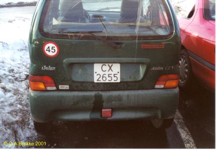 Norway four numeral series former style CX 2655.jpg (22 kB)