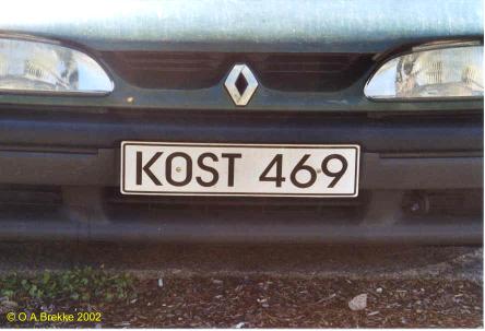 Poland normal series former format unofficial plate KOST 469.jpg (22 kB)