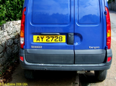Alderney normal series rear plate AY 2728.jpg (73 kB)