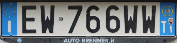 Italy normal series rear plate EW 766 WW.jpg (54 kB)