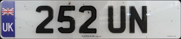 Great Britain former normal series remade as cherished number close-up 252 UN.jpg (41 kB)