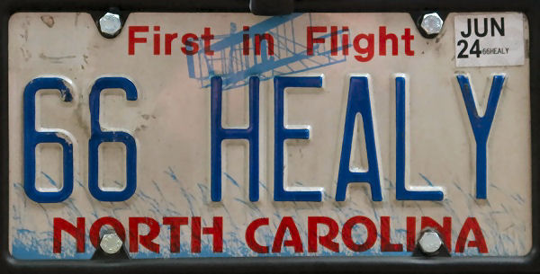 USA North Carolina personalized 66 HEALY.jpg (67 kB)