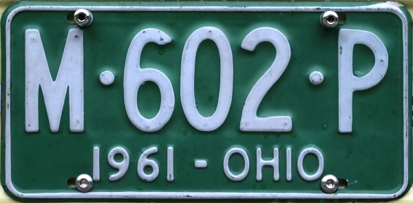 USA Ohio former normal series YOM plate M·602·P.jpg (82 kB)