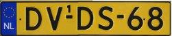 Netherlands replacement duplicate plate DV-DS-68.jpg (6 kB)